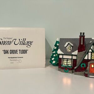 Department 56 Snow Village Oak Grove Tudor